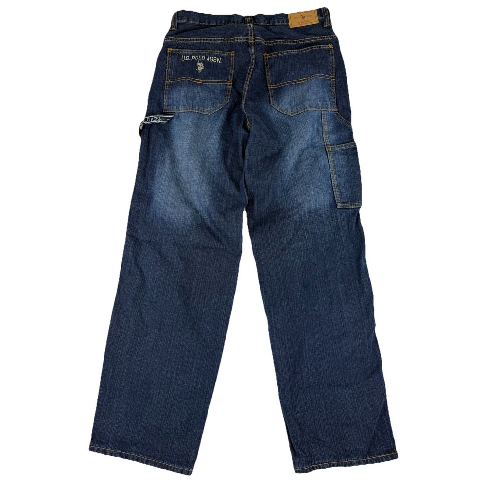 Vintage US Polo Assn Carpenter Jeans Men's 32x32 Y2K Wide Leg Baggy Denim Grunge